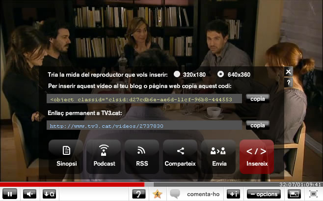 Insereix vídeos al teu blog o pàgina web Insereix vídeos al teu blog o pàgina web