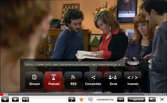 Comparteix els v�deos del 3alacarta