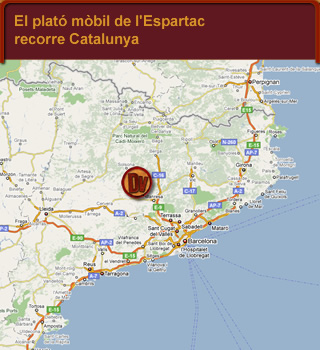 On est� l'equip de l'Espartac? Troba'l al mapa de Catalunya