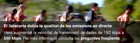 3alacarta millora la qualitat dels directes