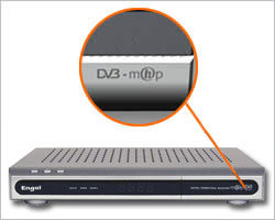 Detall del logo distintiu de MHP