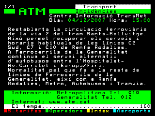 TV3Text - Transports