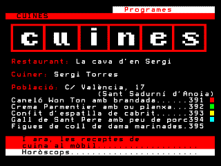 TV3Text - Cuines