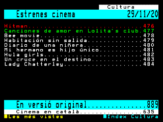 TV3Text - Estrenes cinema