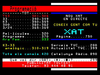 TV3Text - programamció