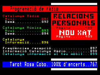 TV3Text - Programació rŕdio