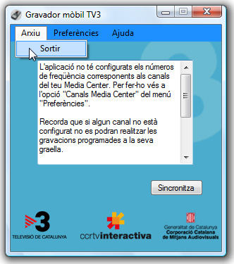 Arxiu > Sortir