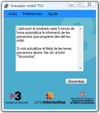 Sincronitza les gravacions